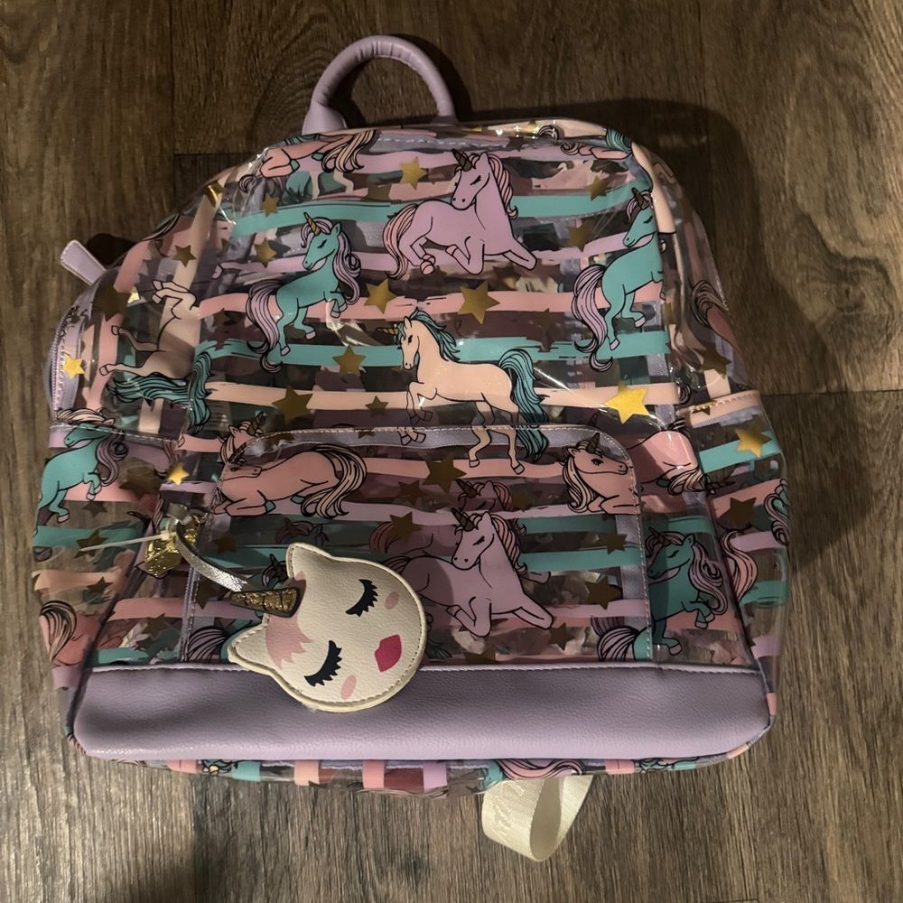 Betsey Johnson Unicorn Kids Backpack - Pink and Purple